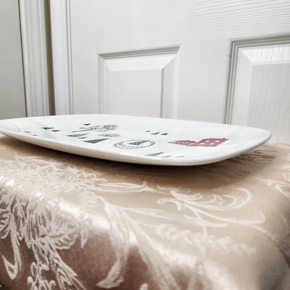 Kate Spade Lenox Arbor Village Oblong Platter NWT